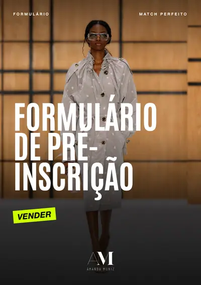 Capa do Formulário de pré-inscrição para a consultoria