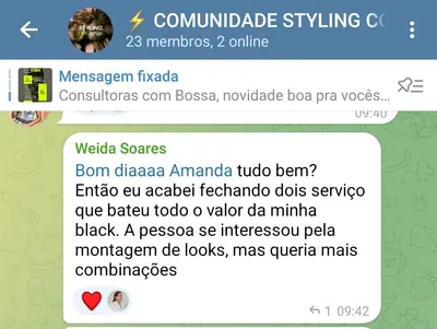 Weida Soares: acabei fechando dois serviços que bateu todo o valor da minha black